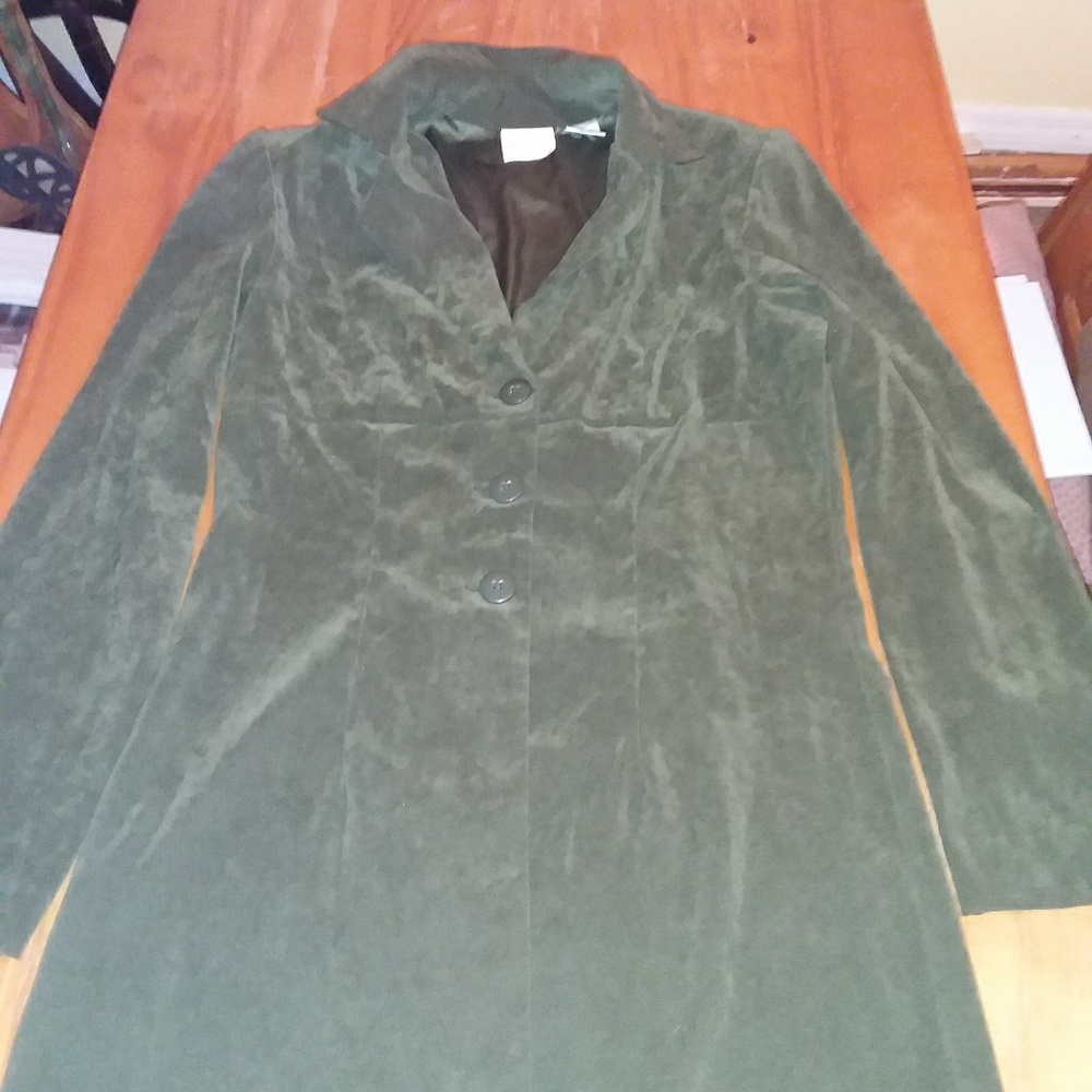 It is a Bentley dark olive dress jacket